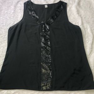 Old navy black sequin top
